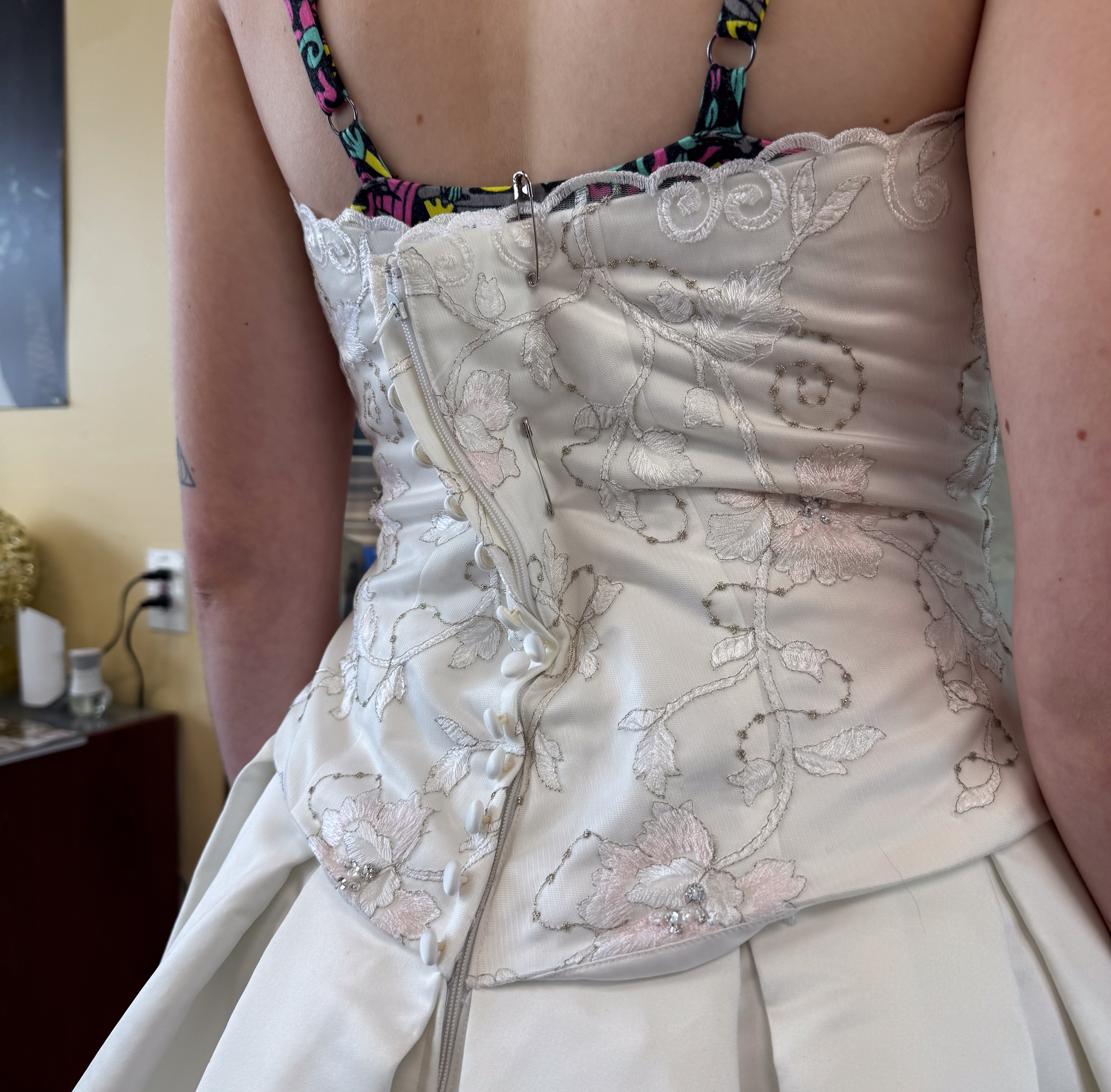Wedding dress before alterations in Smyrna TN